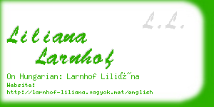 liliana larnhof business card